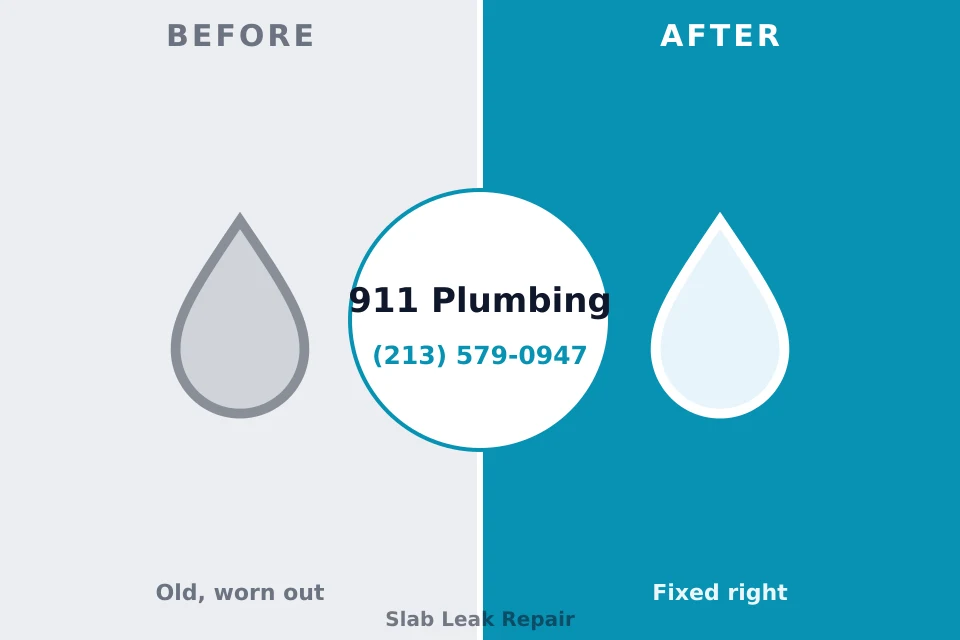 Before and after: plumbing repair Hurley, WI